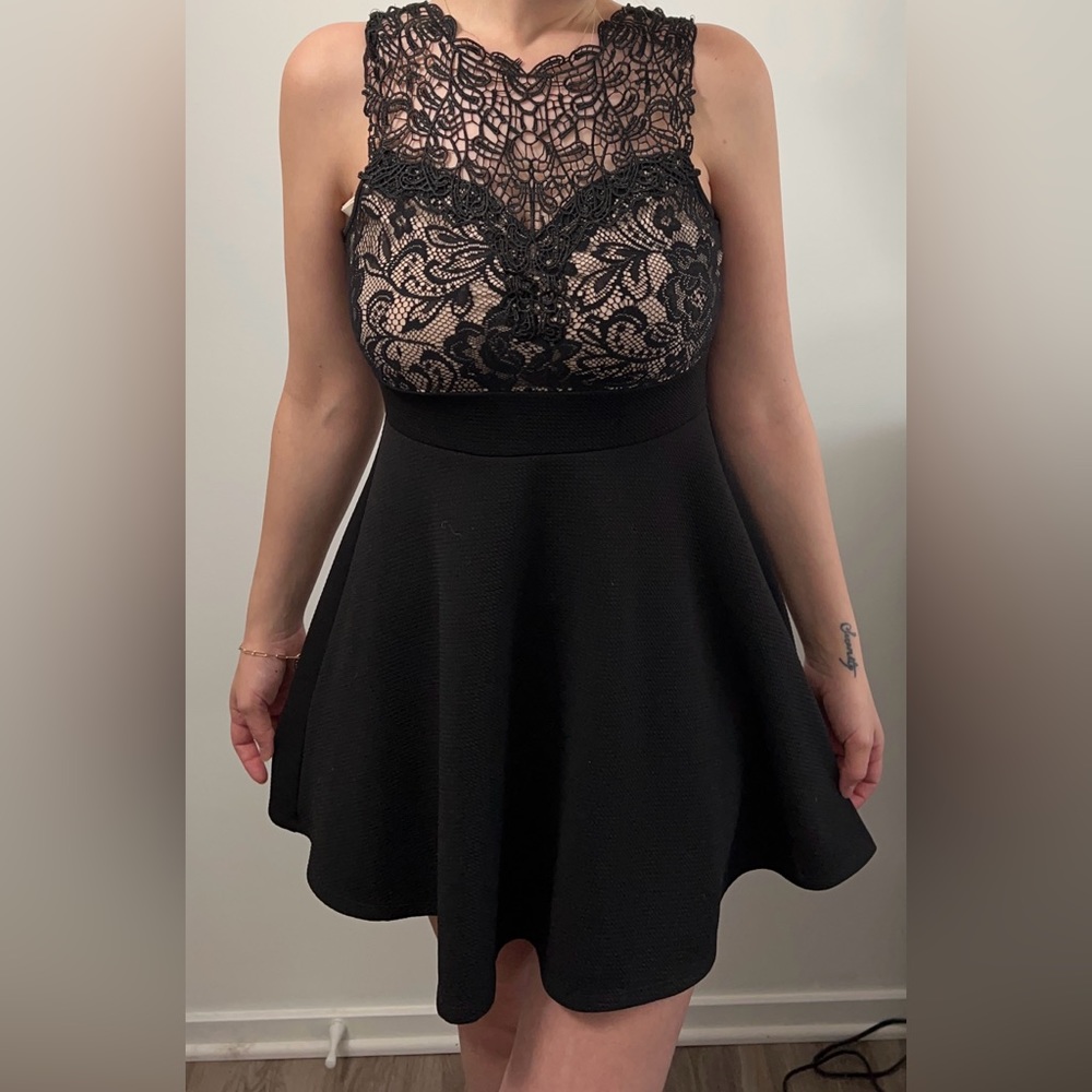 Black cocktail dress